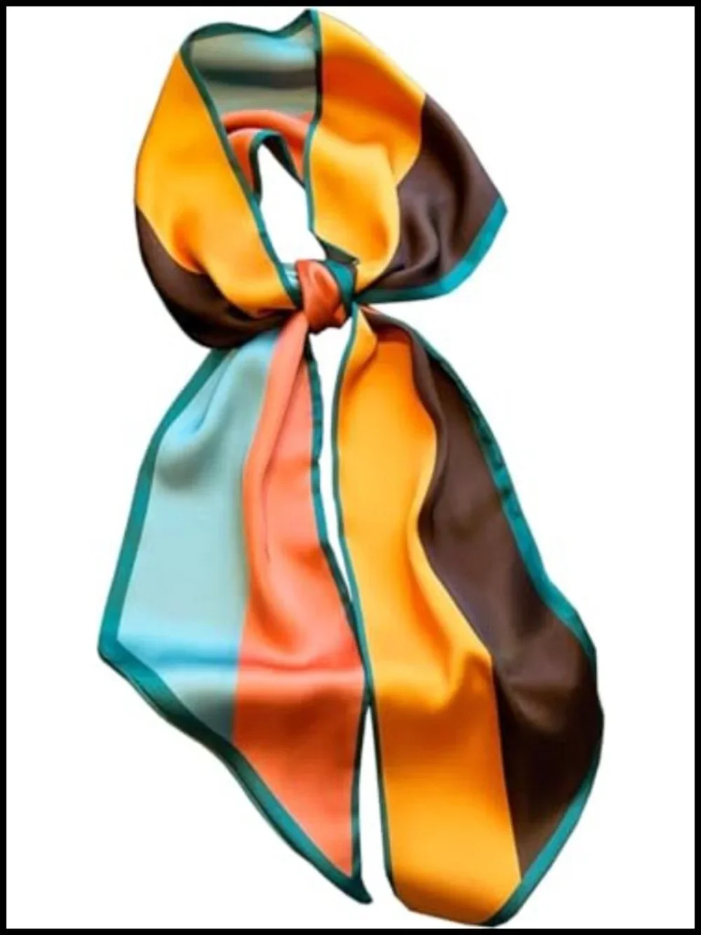 Silky Satin Fashion Scarf Multi-purpose Headscarf for Women